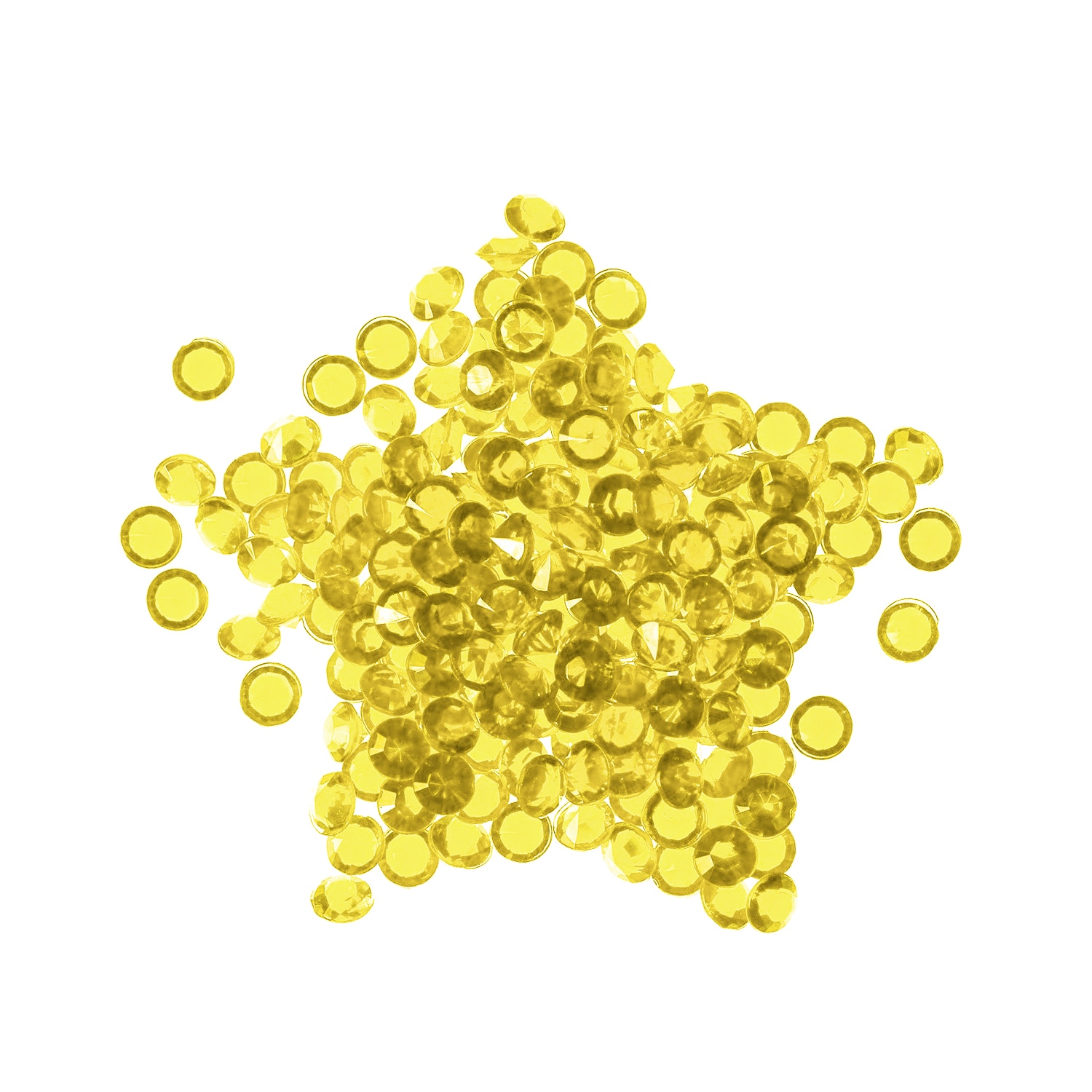 Neel Blue Acrylic Rhinestone Table Confetti, Table Scatters - 4000pcs in Yellow
