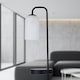 image 6 of Victoria - Black Touch Lamp with Frosted Glass Shade | Black | White | Large | 1