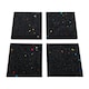 image 3 of Heavy Duty Anti-Vibration Noise Reducing Rubber Pads 10cm x 10cm Black | Pack of 6