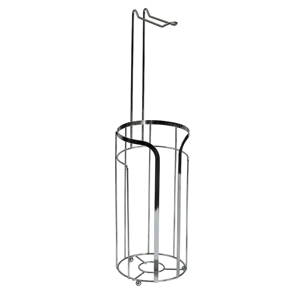 Showerdrape Dante Chrome Toilet Roll Holder & Spare Paper Holder Combination