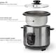 image 2 of 1L Rice Cooker with Keep-Warm Function & Boil Dry Protection, 400W, for 1-4 People, Quick Preparation Without Burning, Non-Stick Coating, Stainless Steel