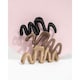 image 4 of Brushworks Wave Claw Clips - 3 Pack - Black Brown Beige | Multi | Black, Brown, Beige