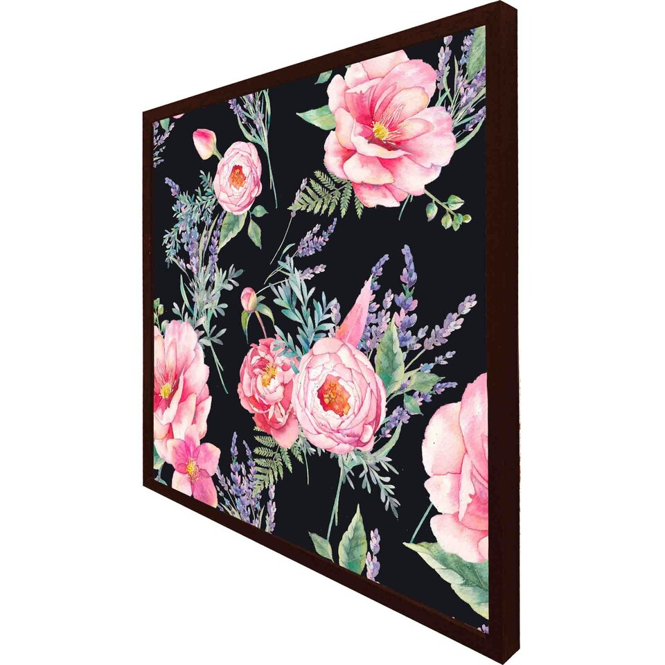 image 1 of Watercolour painting of flowers (Picutre Frame) Grey | XL