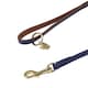 image 2 of Digby & Fox Leather Padded Dog Lead - Navy - 110cm x 1.5cm