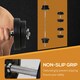 image 5 of HOMCOM Dumbbell and Barbell Set with 65kg Adjustable Weights, for Home Gym
