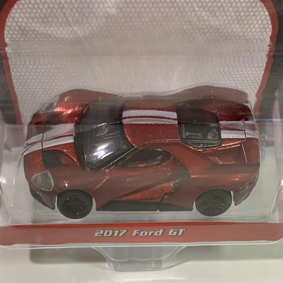 image 1 of 2017 Ford GT Red White Stripe 1:64 Scale Greenlight 37220E