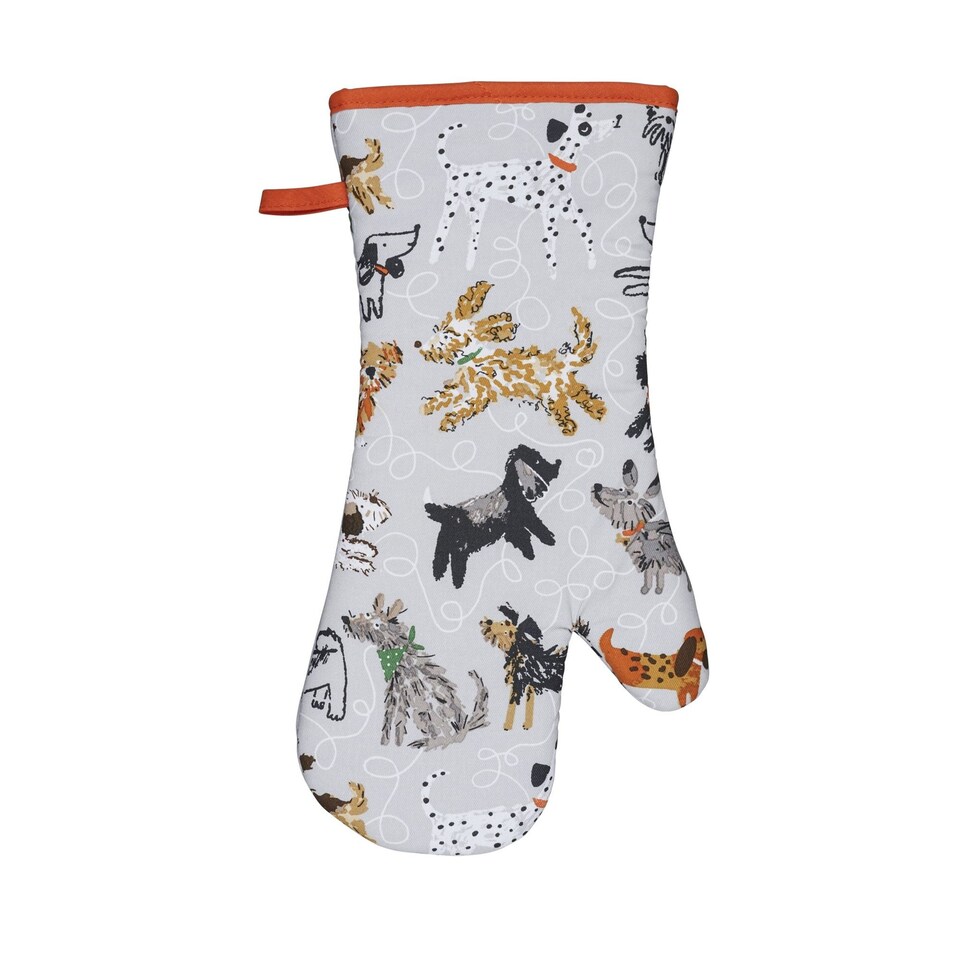 image 1 of Ulster Weavers Dog Days Gauntlet Oven Glove Grey