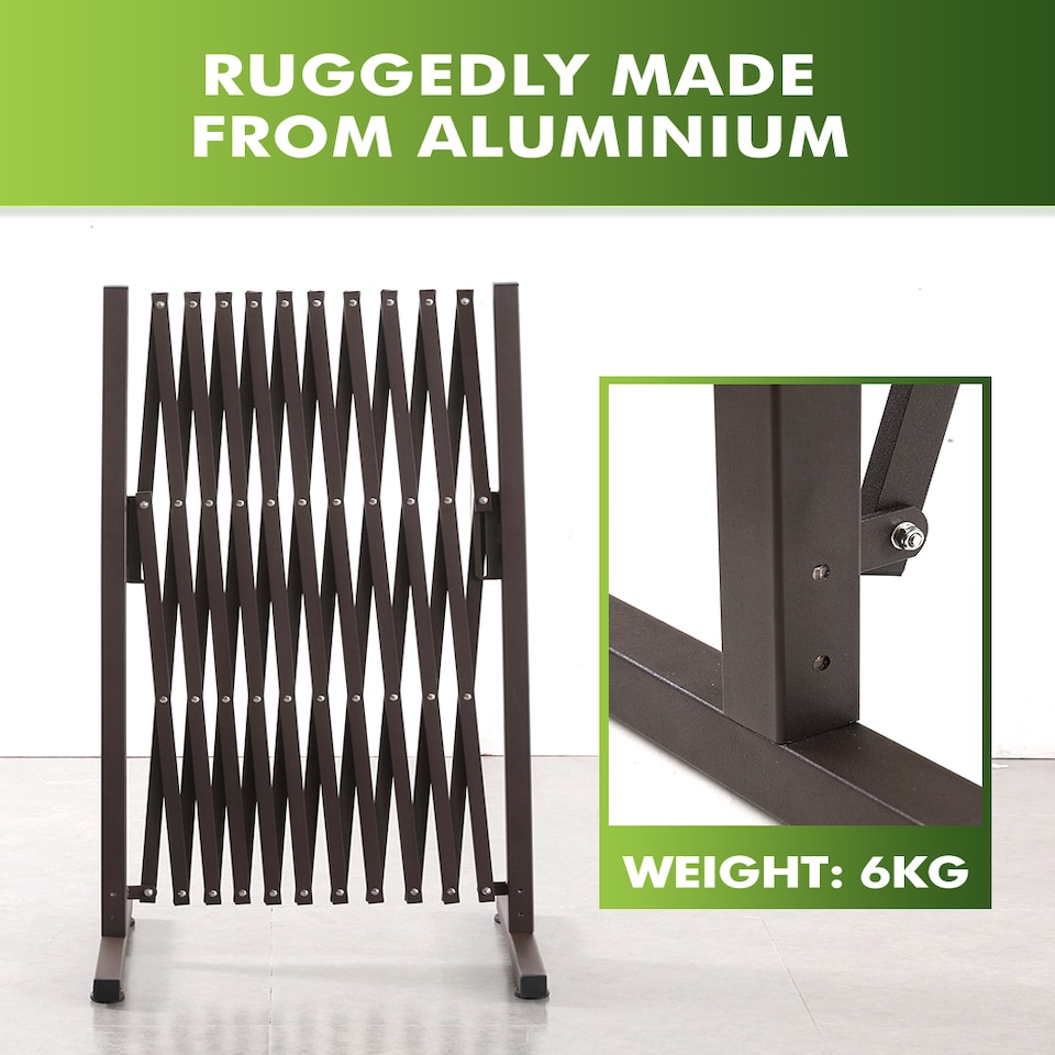 image 1 of Security Gate Pet Baby Metal Barrier Garden Indoor Outdoor Expandable  3.3M