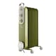 image 1 of Rediffusion Vintage 9 Fin Oil Filled Radiator 2KW Sage Green