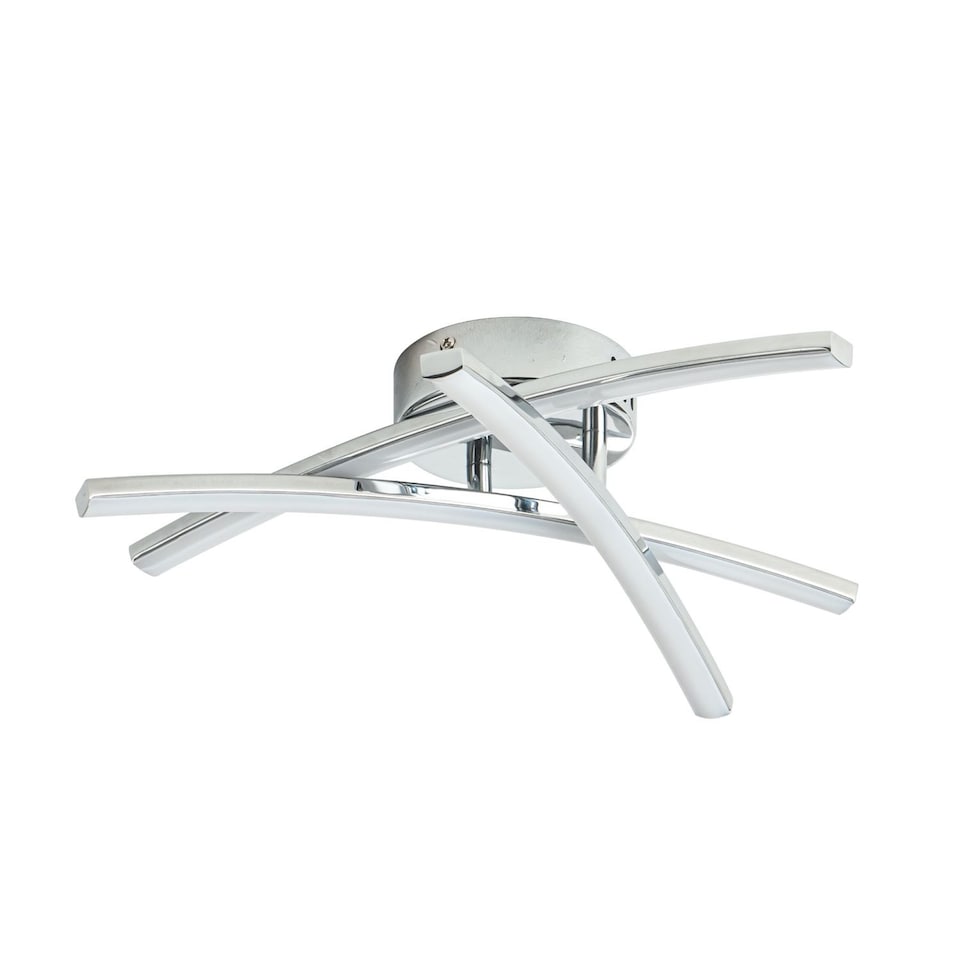 image 1 of Yardley - Polished Chrome LED Flush Ceiling Light | Chrome | 1