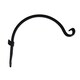 image 8 of Marco Paul Black Steel Wall Mounted Wall Hook 8"