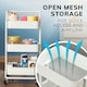 image 9 of 3 Tier Storage Cart On Wheels Home Kitchen Office Bath-Bedroom Organiser White White