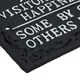 image 3 of All Our Visitors Bring Happiness Sign Cast Iron Plaque Wall House Door Garden