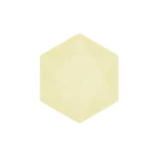 Muted Yellow Hexagonal Vert Decor Paper Plates 21cm - Pack of 6