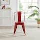 image 3 of Furniturebox 2x Colton 'Tolix' Style Red Metal Dining Chairs