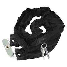 3 Key Motorcycle Heavy-Duty Padlock with Chain - 38mm x 1m