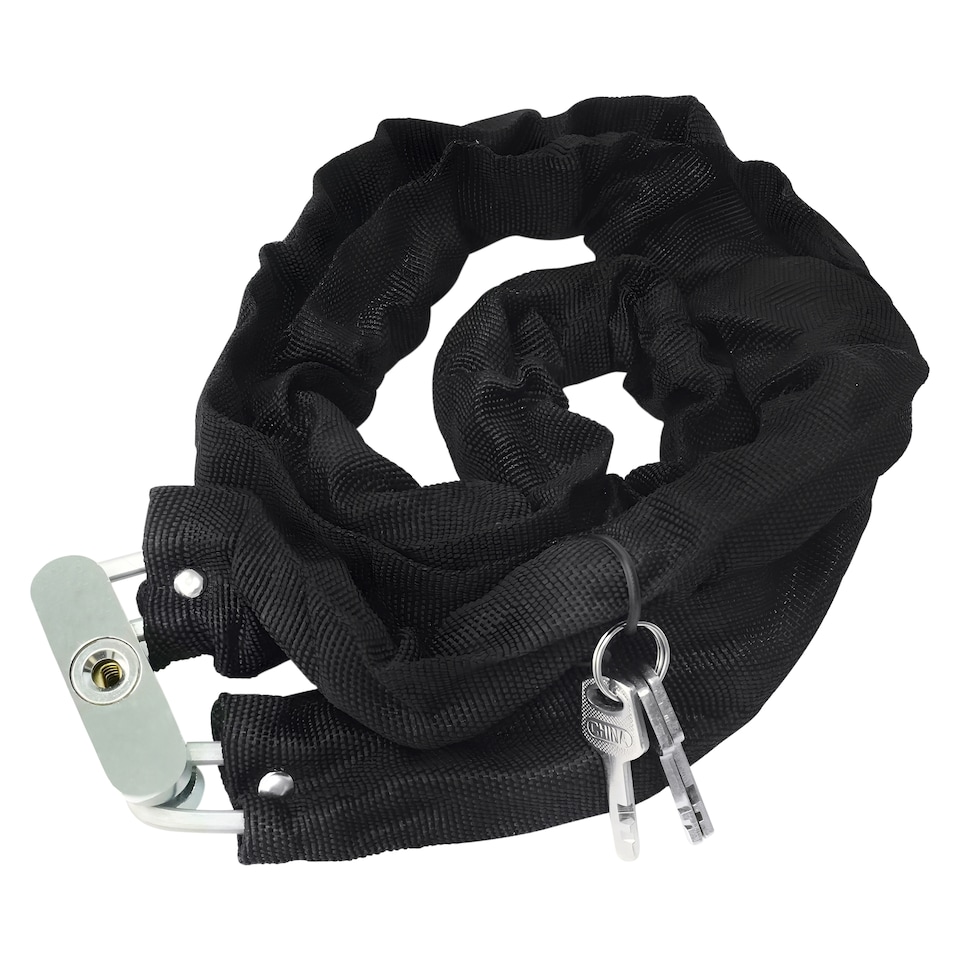image 1 of 3 Key Motorcycle Heavy-Duty Padlock with Chain - 38mm x 1m
