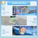 image 5 of Pawhut Hamster Cage Carrier Small Animal House w/ Exercise Wheels Tunnel Tube
