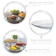 image 2 of Duralex Lys Glass Dinner Plates - Tempered, Heat Resistant - 235mm - Pack of 6 | Clear | Clear