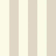 Sample of Classic Wide Stripe Wallpaper in Magnolia and Sandstone | Cream | Magnolia and Sandstone