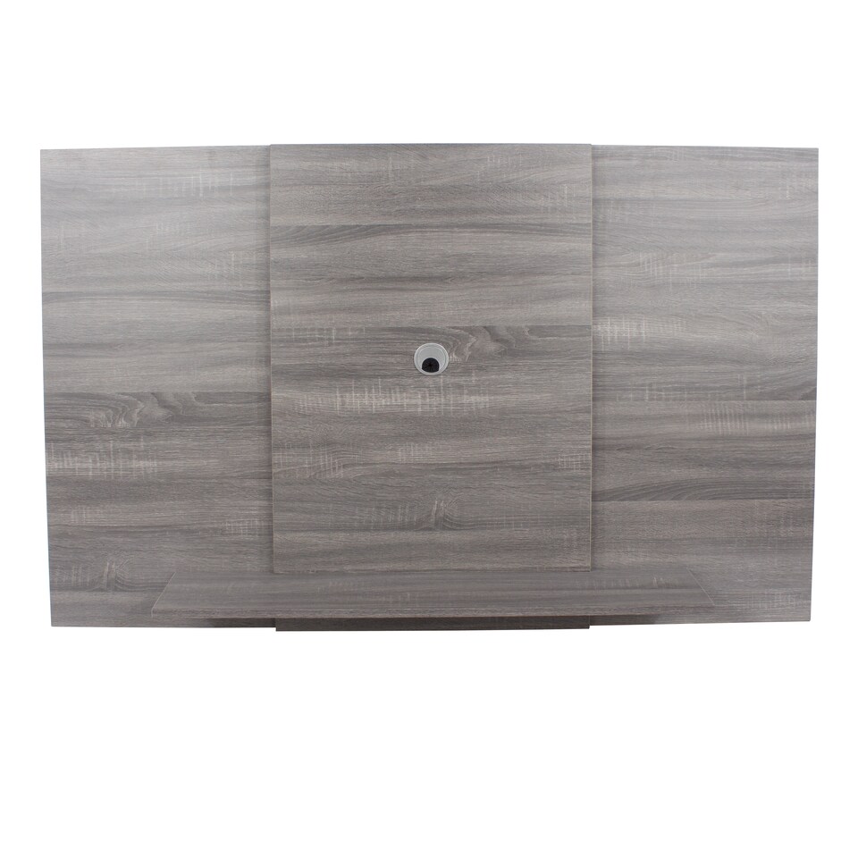 image 1 of Lido TV Display Wall Panel - Extendable or Fixed Media Panel with Adjustable Shelf for TVs
