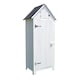 image 1 of JSH Bideford Tall 180cm Wooden Garden Storage Shed Unit with Pitched Roof - White