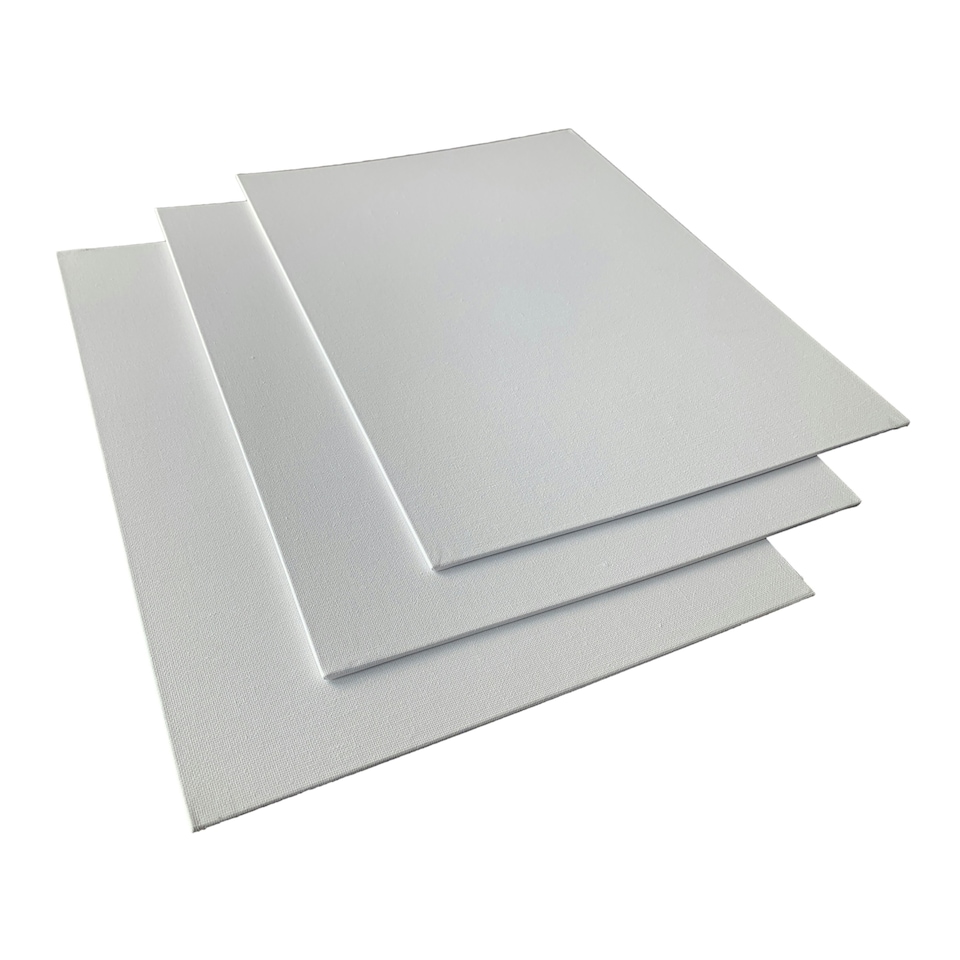 image 1 of 30x40cm Blank White Flat Stretched Board Art Canvas By Janrax