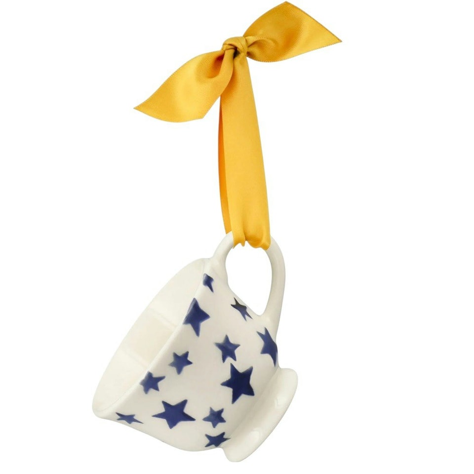 image 1 of Cup: 1 x 30ml Emma Bridgewater Tiny Stars Tiny Teacup Boxed, Ceramic White