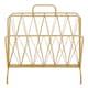 image 1 of Avento Gold Finish Two Pocket Magazine Rack