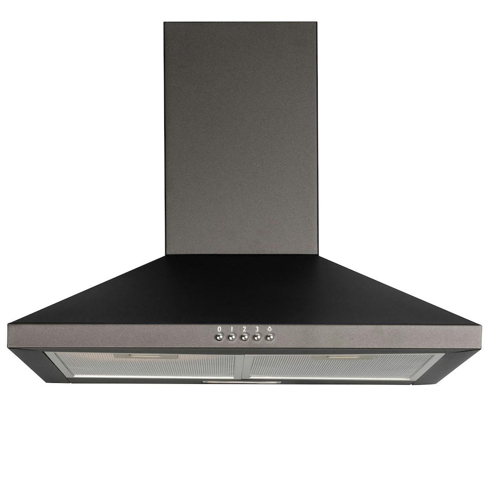 image 1 of SIA CHL70BL 70cm Chimney Cooker Hood Kitchen Extractor Fan in Black