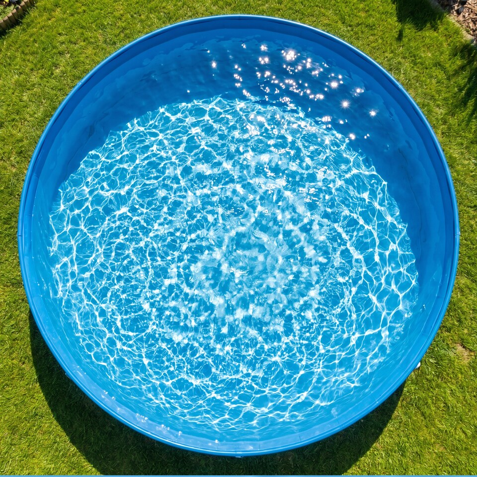 image 1 of PawHut Dog Pool Dog Bath Tub Dog Paddling Pool, 100 x 30 cm