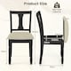 image 2 of COSTWAY Set of 2 Wooden Dining Chairs Kitchen Accent Chair Black