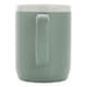 image 2 of XD Collection Contrast Rim Ceramic 300ml Mug - Green/White - One Size