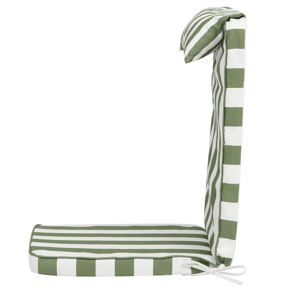 image 1 of High Back Seat Pad Deck Stripe, Cushion, Olive