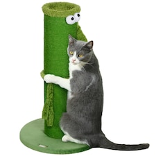 PawHut Cat Scratcher Post Indoor with Sisal Rope, 63cm Tall, Green