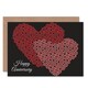 image 1 of Cogs Gears Hearts Love Day Partner Anniversary Valentines Day Card