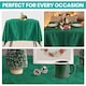image 8 of Square Damask Table Cloth, Soft Washable Table Cover - 90" x 90"
