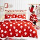 image 7 of Fusion Happy Santa Duvet Cover Set Red