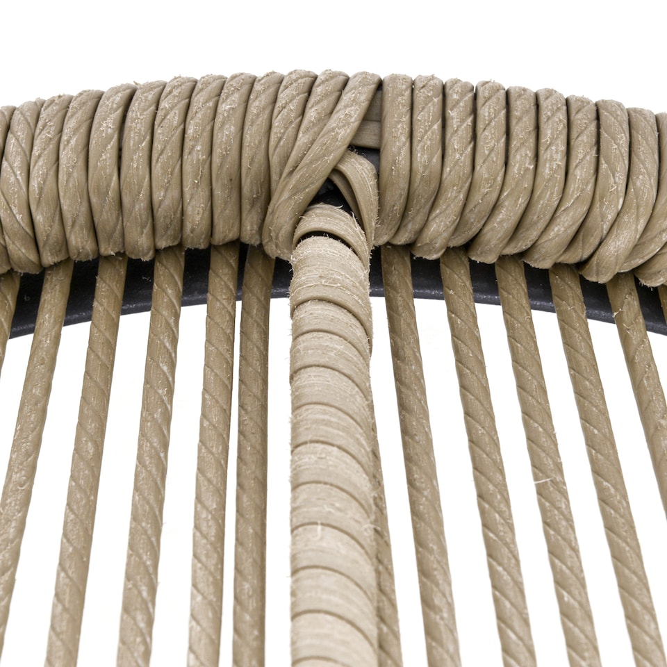 image 1 of Outsunny 3 Pieces Rattan Bistro Set, Wicker Garden Furniture Set with Cushions, Glass Top Coffee Table and Chairs for Outdoor, Patio, Balcony, Brown