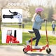 image 7 of HOMCOM Foldable Powered Scooter with Adjustable Seat, Brake | Red