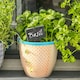image 5 of Nicola Spring Hand-Printed Plant Pot - 14cm - Orange Orange