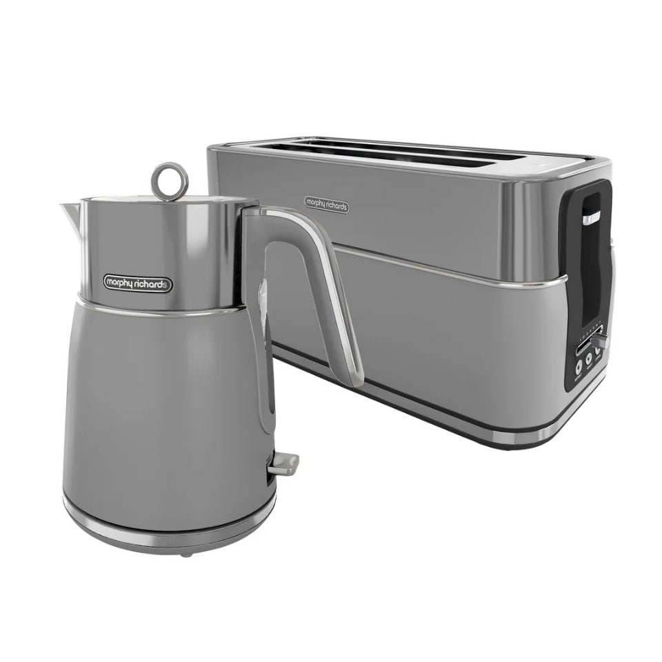 image 1 of Morphy Richards Signature Kettle & Toaster Grey Grey