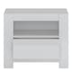 image 2 of Novi 1 Drawer Bedside Table in Alpine White