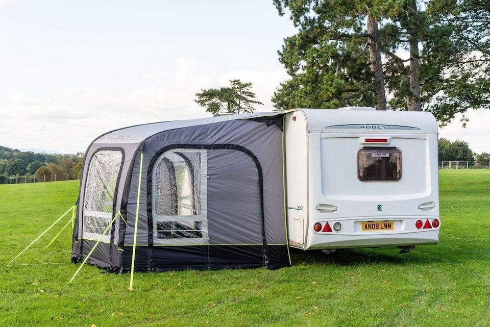 image 1 of View 300 Caravan Inflatable Porch Awning With Porch Extension