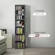 image 8 of HOMCOM CD Storage Unit DVD Storage Tower with Compartments Grey | 33W x 24D x 140H cm