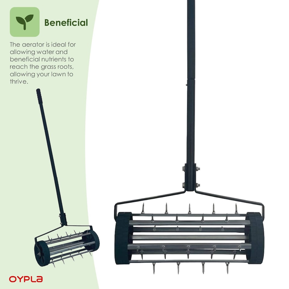 image 1 of Heavy Duty Garden Lawn Aerator - c/w Spikes