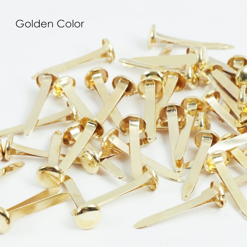 image 1 of Pack of 100 Paper Fasteners 25mm - Butterfly Clips