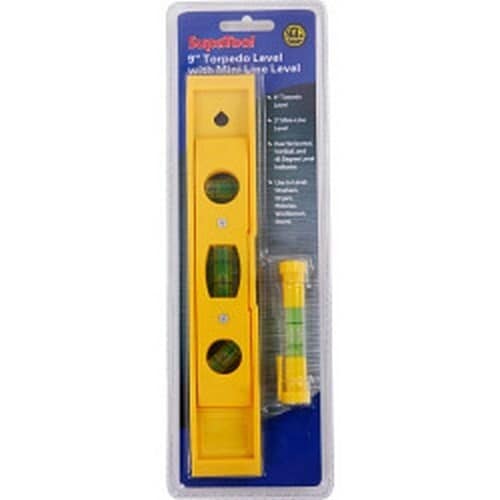 SupaTool Mini Spirit Level - Yellow - 225mm