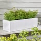 image 2 of Mela Wide White Planter White