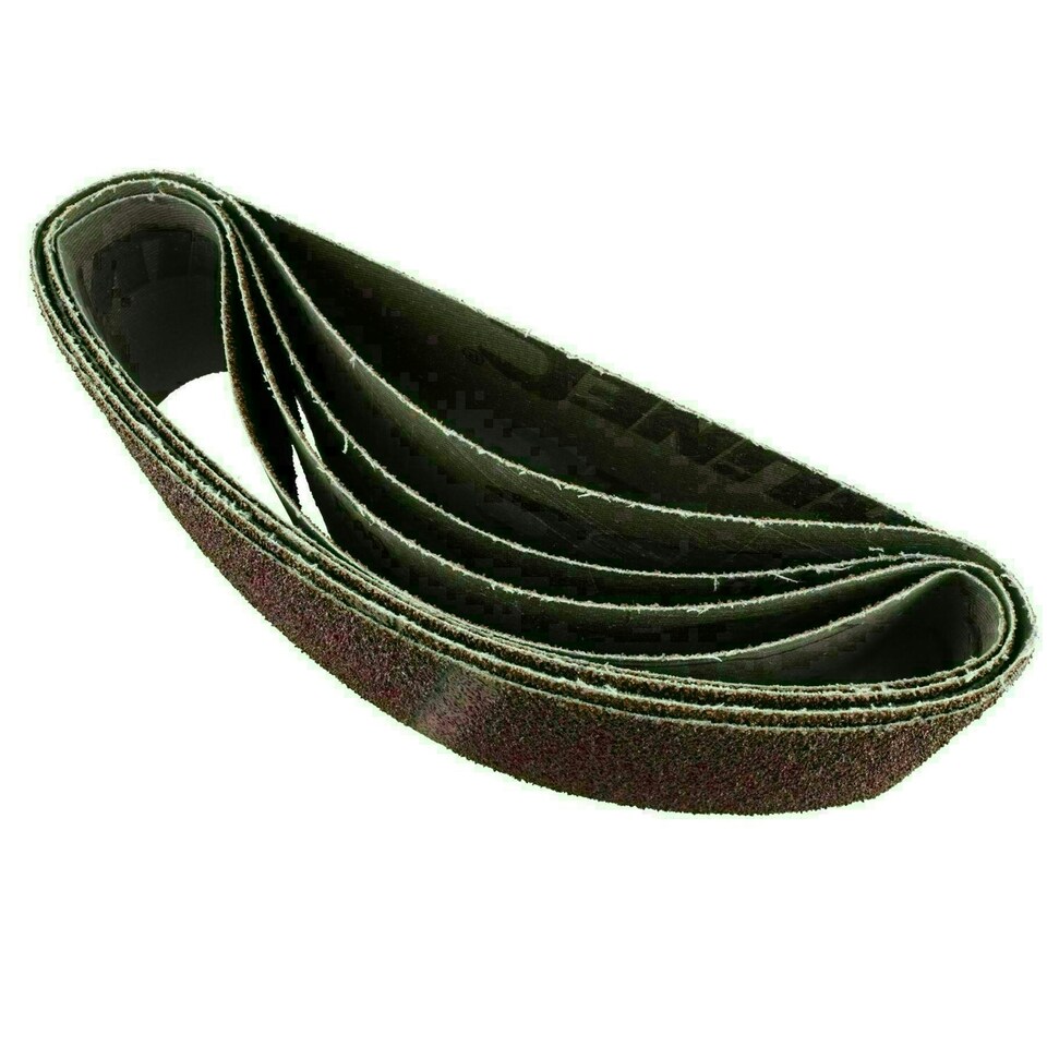 image 1 of Belt Power Finger File Sander Abrasive Sanding Belts 533mm x 75mm 40 Grit 20 PK
